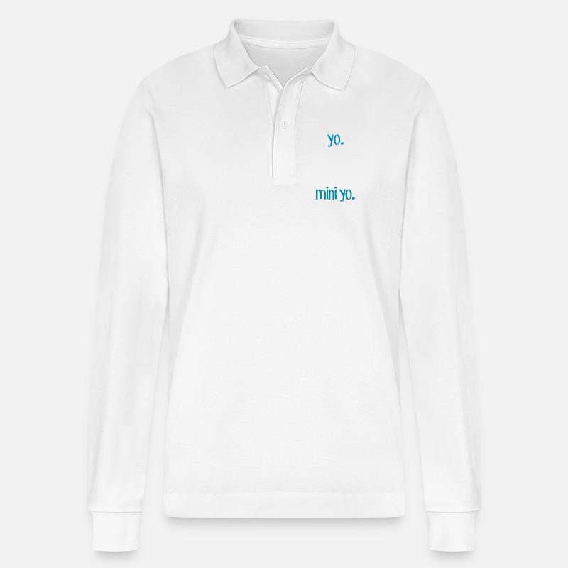 Ich & M Ich - Stanley/Stella Unisex Bio-Langarm-Poloshirt Prepster - Weiß