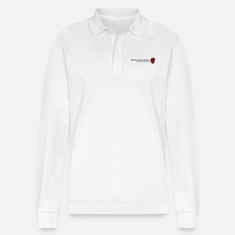 Marokko Fanshirt “Leidenschaft & Herz” - Stanley/Stella Unisex Bio-Langarm-Poloshirt Prepster - Weiß