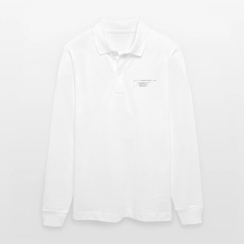 CODE AT WORK OR CODE AT HOME - JAVA PSEUDO Stanley/Stella Unisex Bio-Langarm-Poloshirt Prepster