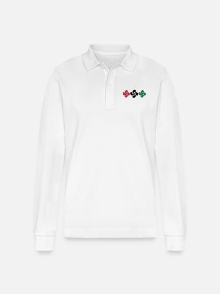 Croix Basques - Polo à manches longues bio PREPSTER Stanley/Stella Unisexe - blanc