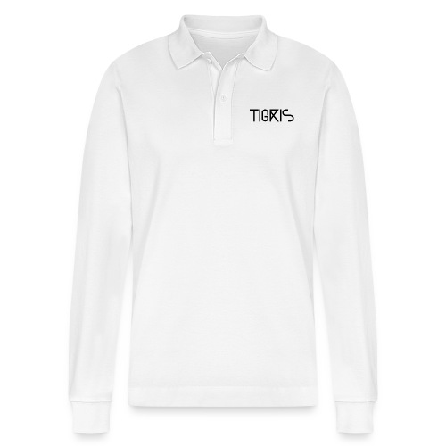 Tigris Vector Text Black - Stanley/Stella PREPSTER Organic Unisex Long-Sleeved Polo Shirt