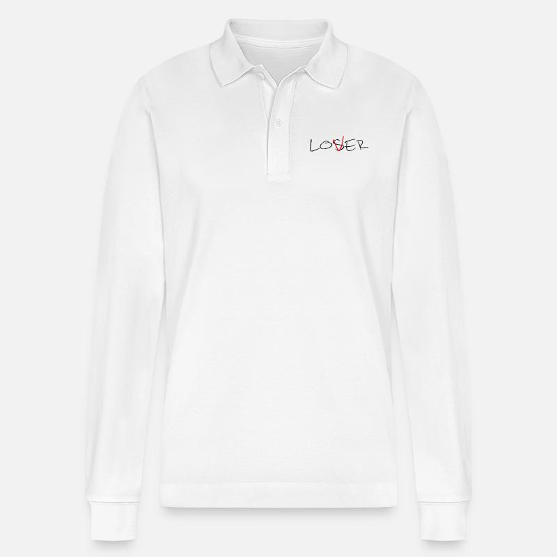 Loser/Lover - Stanley/Stella Unisex Bio-Langarm-Poloshirt Prepster - Weiß