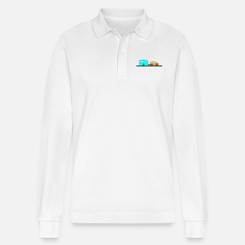 Auto - Stanley/Stella Unisex Bio-Langarm-Poloshirt Prepster - Weiß