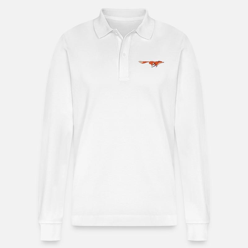 Fuchs - Stanley/Stella Unisex Bio-Langarm-Poloshirt Prepster - Weiß