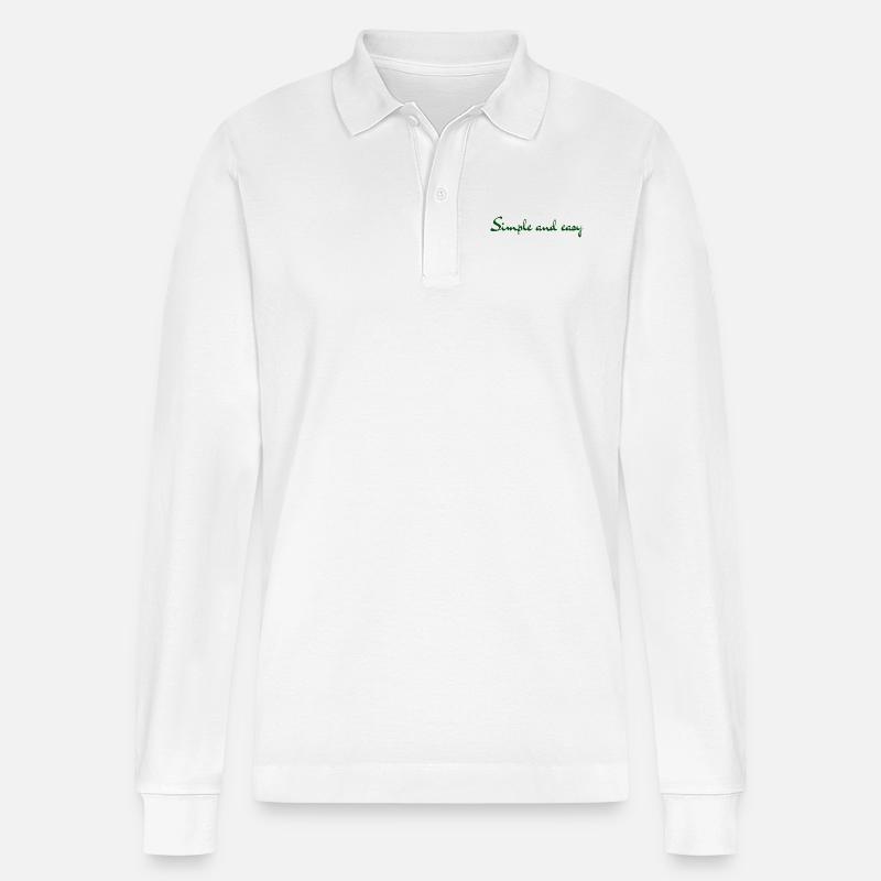 Simple and easy - Stanley/Stella Unisex Bio-Langarm-Poloshirt Prepster - Weiß