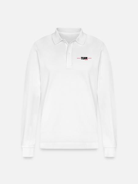 team_leader - Stanley/Stella Unisex Bio-Langarm-Poloshirt Prepster - Weiß