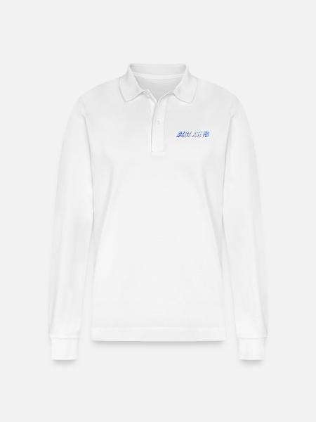 Dance With Me - Stanley/Stella Organic Unisex Long-Sleeved Polo Shirt Prepster - white