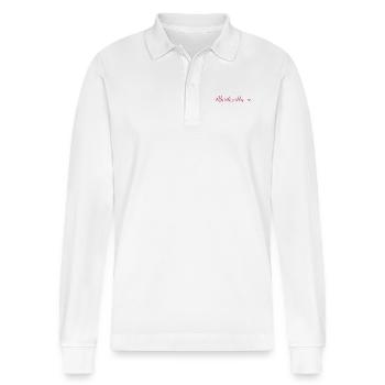 Bridezilla - Stanley/Stella Unisex Bio-Langarm-Poloshirt Prepster - Weiß - Vorne - Anna (173cm) & Nico (186cm)