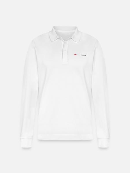 love swimming - Stanley/Stella Unisex Bio-Langarm-Poloshirt Prepster - Weiß