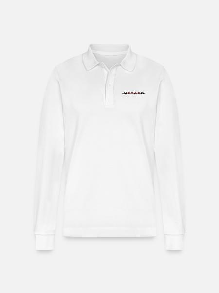 Motorradfahrer - Stanley/Stella Unisex Bio-Langarm-Poloshirt Prepster - Weiß