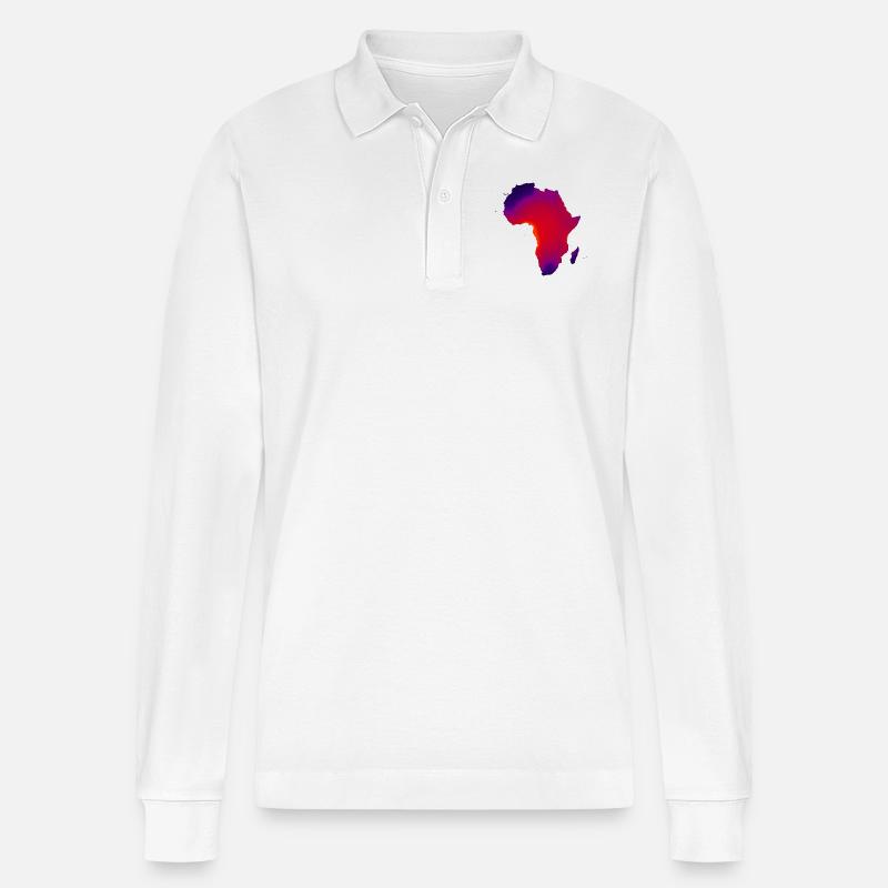 UNE Afrique - Polo à manches longues bio PREPSTER Stanley/Stella Unisexe - blanc