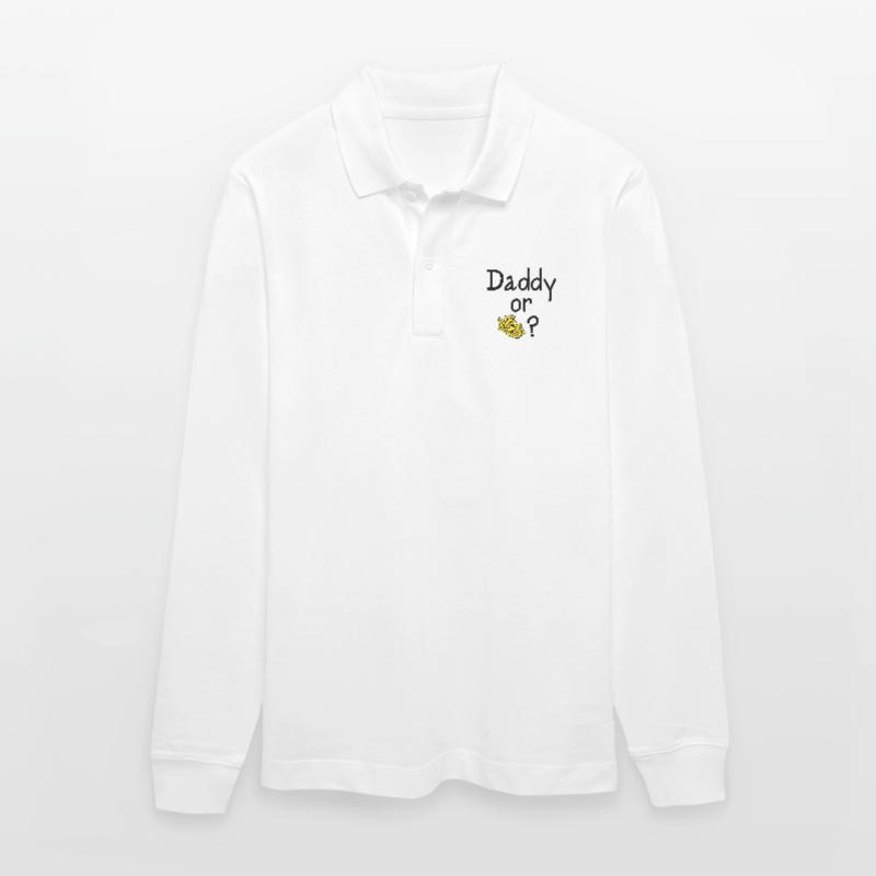 Daddy oder Chips? Stanley/Stella Unisex Bio-Langarm-Poloshirt Prepster