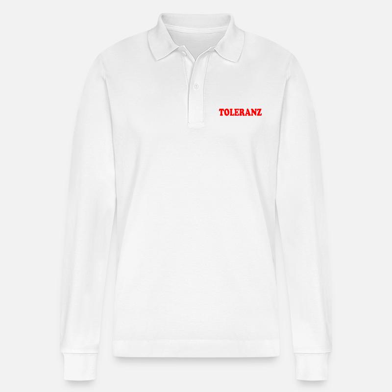 Toleranz - Stanley/Stella Unisex Bio-Langarm-Poloshirt Prepster - Weiß