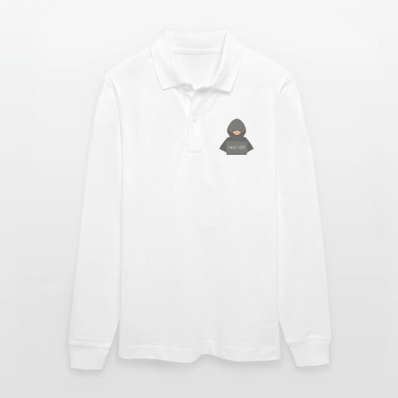 Développeur Hacker Coder Black Hat Polo à manches longues bio PREPSTER Stanley/Stella Unisexe