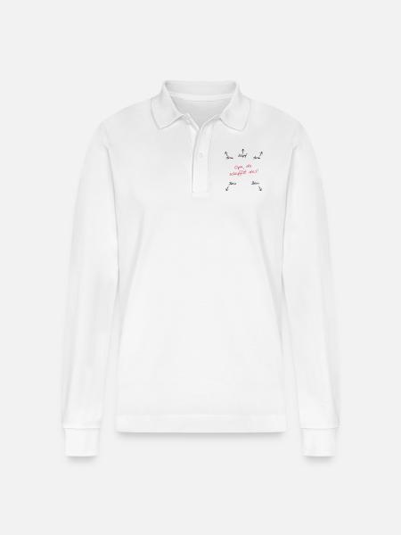 Opa du schaffst das - Stanley/Stella Unisex Bio-Langarm-Poloshirt Prepster - Weiß