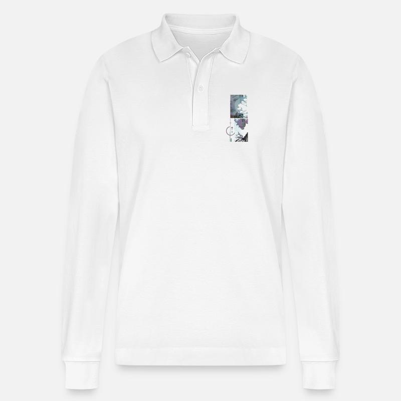 erinnere dich - Stanley/Stella Unisex Bio-Langarm-Poloshirt Prepster - Weiß