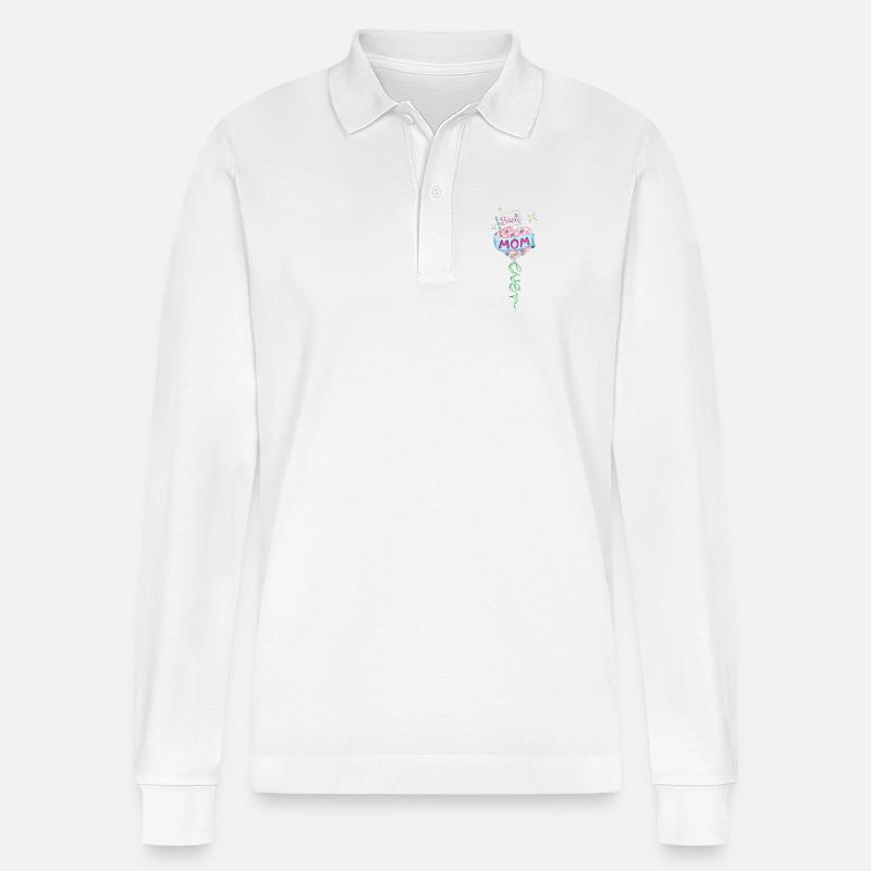 Best Mom ever! - Stanley/Stella Unisex Bio-Langarm-Poloshirt Prepster - Weiß