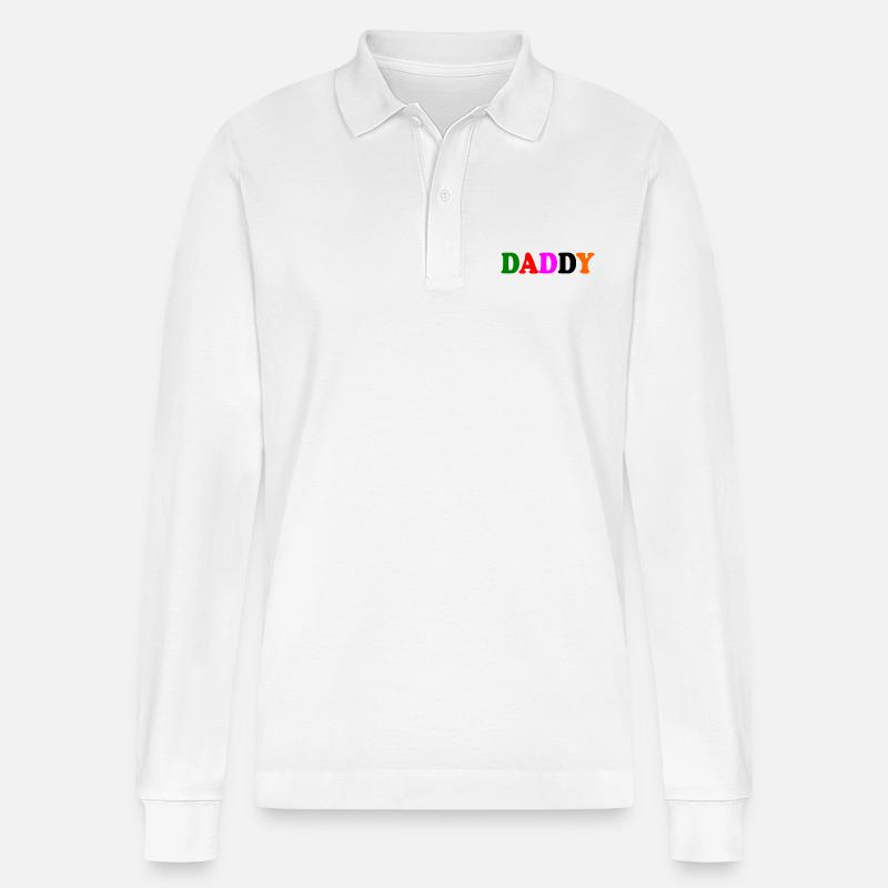 Daddy - Polo à manches longues bio PREPSTER Stanley/Stella Unisexe - blanc