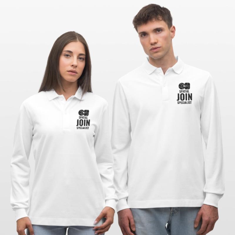 Spatial Join GIS Data Analyst Mapping Expert Stanley/Stella Organic Unisex Long-Sleeved Polo Shirt Prepster