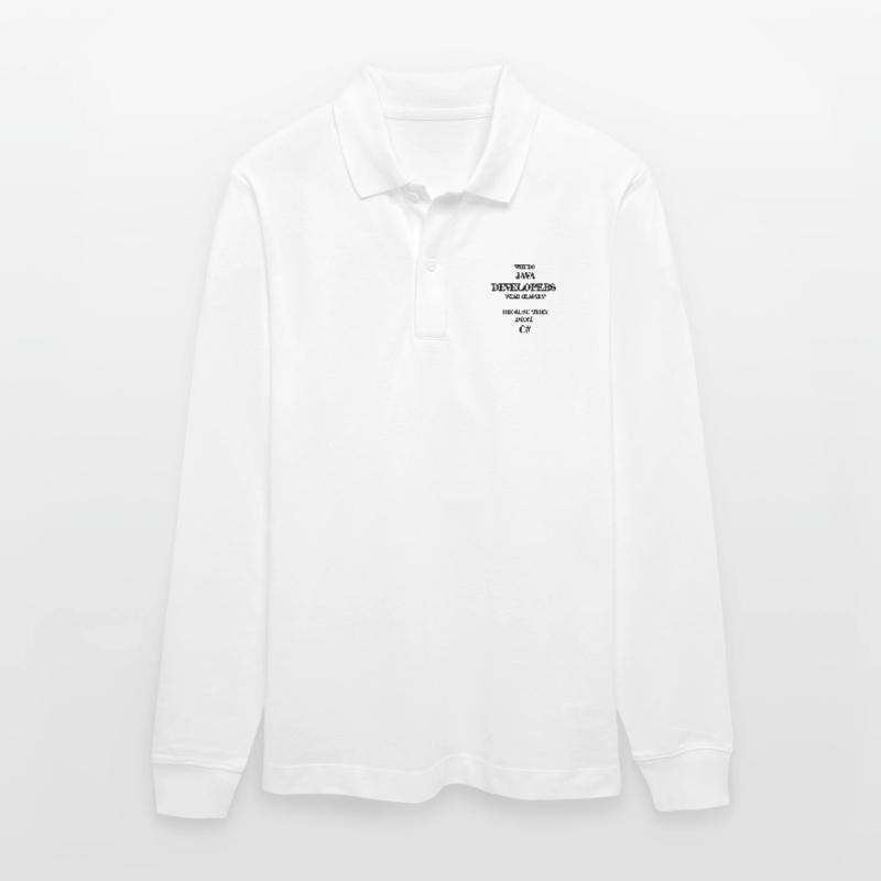 java developers joke Java Developer Developer Stanley/Stella Organic Unisex Long-Sleeved Polo Shirt Prepster