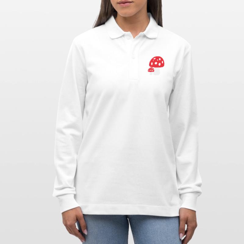 Toadstool Stanley/Stella Organic Unisex Long-Sleeved Polo Shirt Prepster