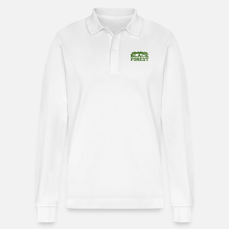 Schwarzwald Design - Stanley/Stella Unisex Bio-Langarm-Poloshirt Prepster - Weiß