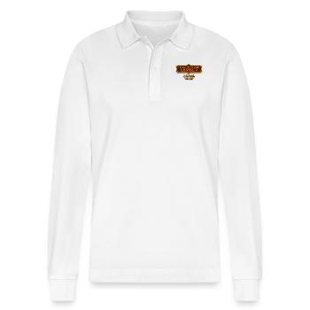 I have reached level 2 rpg online gaming 2nd - Stanley/Stella Organic Unisex Long-Sleeved Polo Shirt Prepster - white - Front - Anna (173cm) & Nico (186cm)