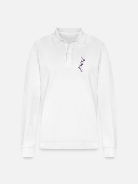Eheringe, Hochzeit, Ehe, zwei Ringe - Stanley/Stella Unisex Bio-Langarm-Poloshirt Prepster - Weiß