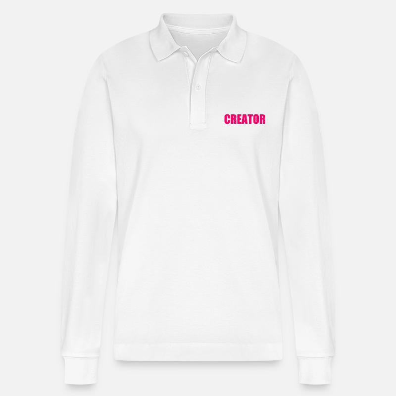 Creator - Polo à manches longues bio PREPSTER Stanley/Stella Unisexe - blanc