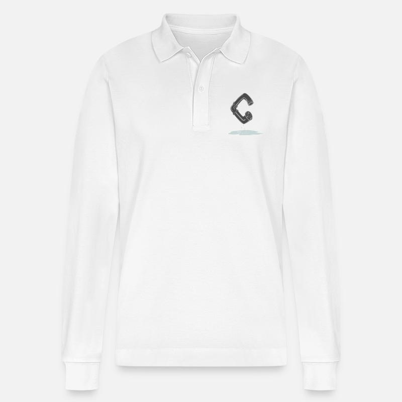 rohr c - Stanley/Stella Unisex Bio-Langarm-Poloshirt Prepster - Weiß