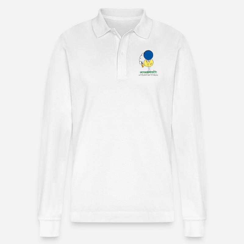 Plus ça rate, plus ça marche - Polo à manches longues bio PREPSTER Stanley/Stella Unisexe - blanc