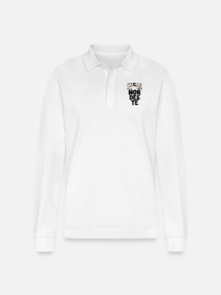 Brazilian Northeast - Stanley/Stella Organic Unisex Long-Sleeved Polo Shirt Prepster - white