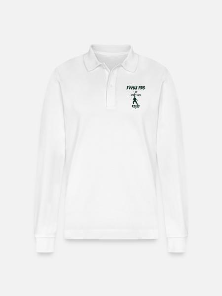 KARATE - Stanley/Stella Unisex Bio-Langarm-Poloshirt Prepster - Weiß