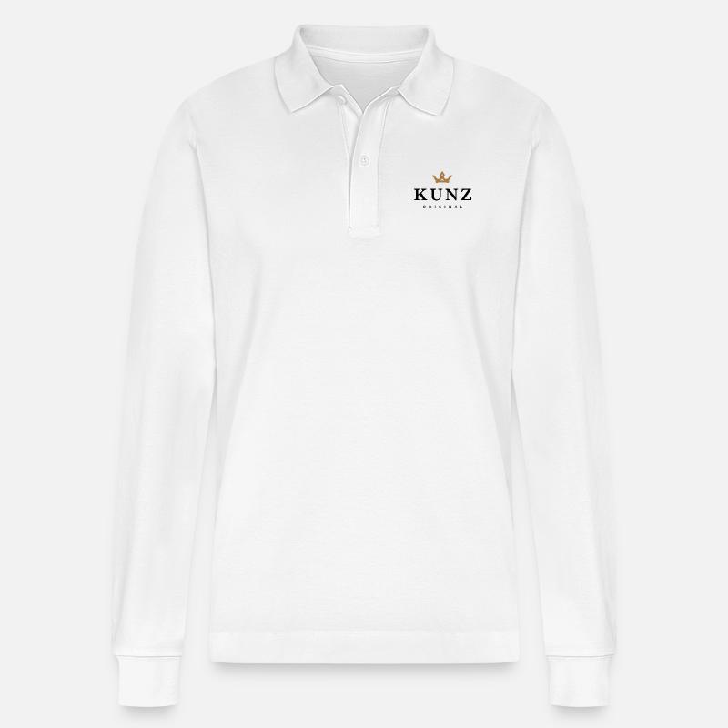 Kunz - Stanley/Stella Unisex Bio-Langarm-Poloshirt Prepster - Weiß