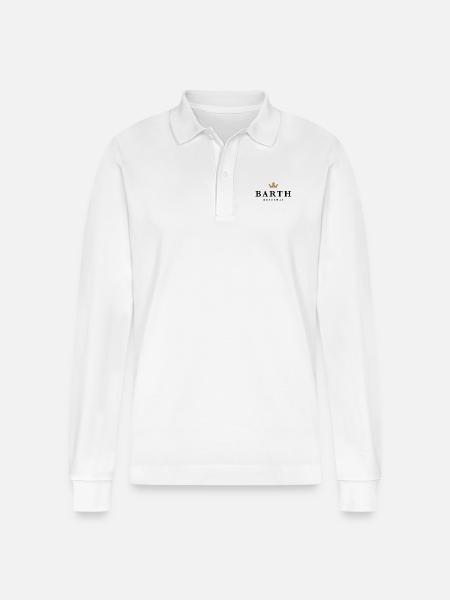 Barth - Stanley/Stella Unisex Bio-Langarm-Poloshirt Prepster - Weiß