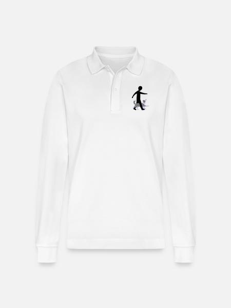 Dog Dancing 3-5 - Stanley/Stella Unisex Bio-Langarm-Poloshirt Prepster - Weiß