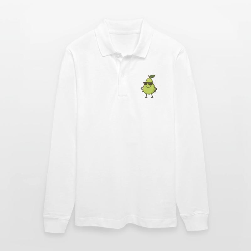 birne comic cool Stanley/Stella Unisex Bio-Langarm-Poloshirt Prepster