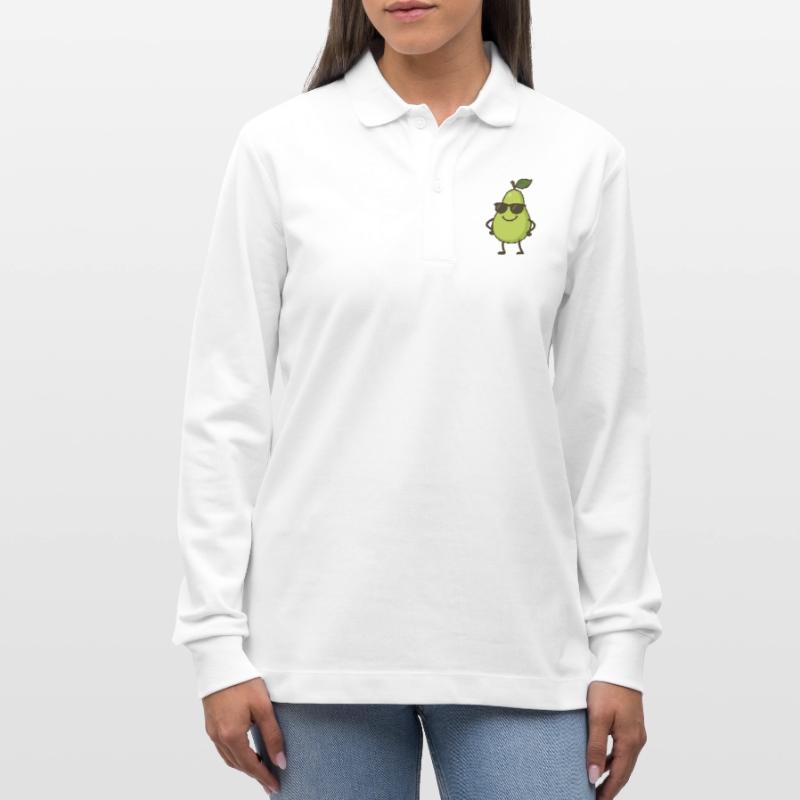birne comic cool Stanley/Stella Unisex Bio-Langarm-Poloshirt Prepster