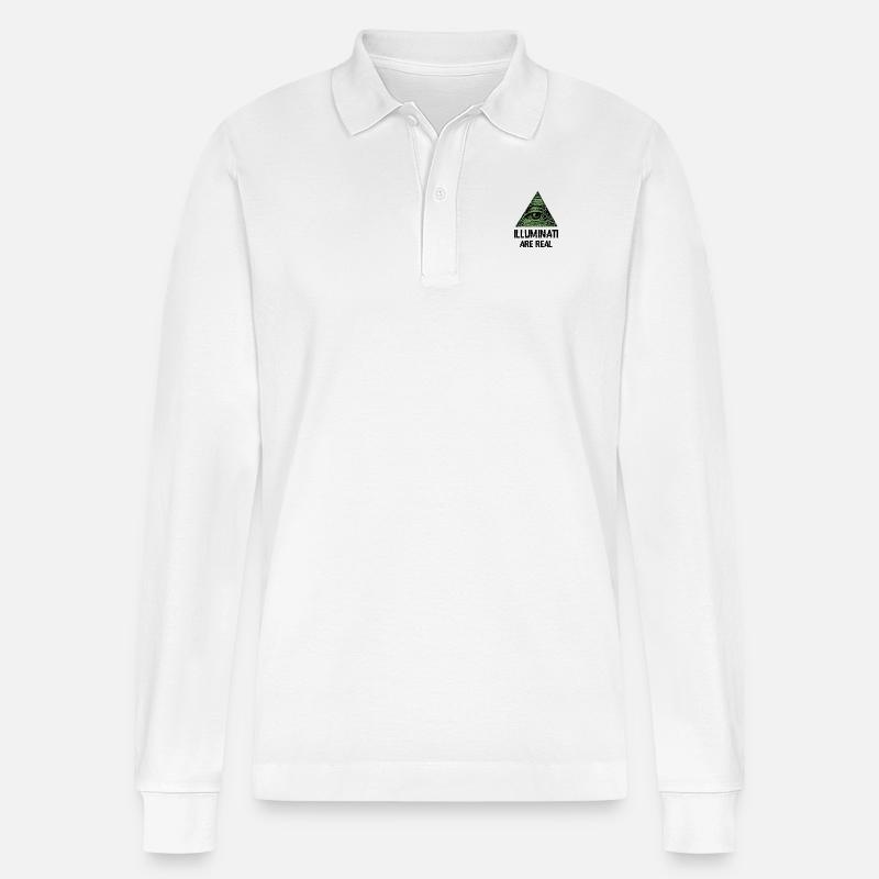 Illuminati - Stanley/Stella Unisex Bio-Langarm-Poloshirt Prepster - Weiß