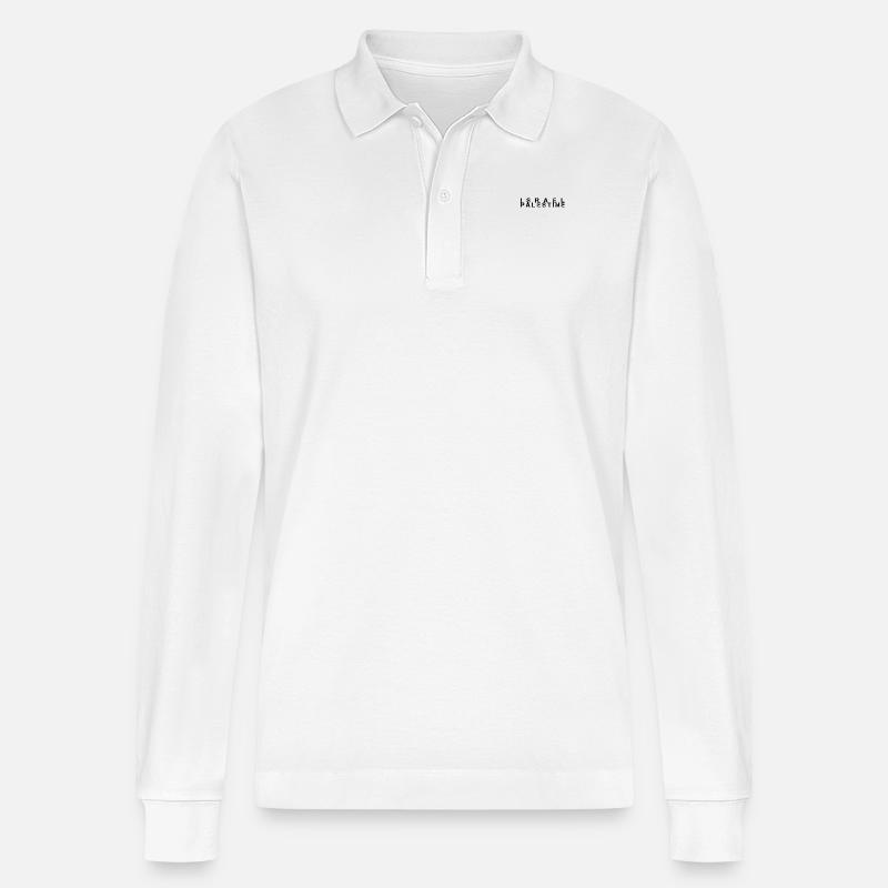 Israel Palästina - Stanley/Stella Unisex Bio-Langarm-Poloshirt Prepster - Weiß