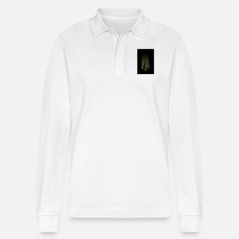 Zombie Hirsch - Stanley/Stella Unisex Bio-Langarm-Poloshirt Prepster - Weiß