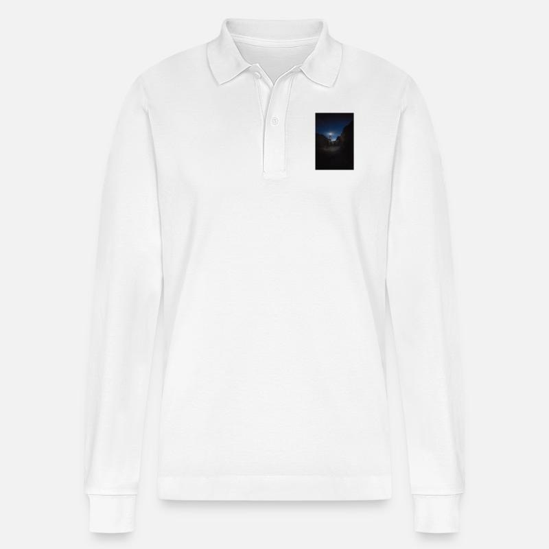 Leuchtturm - Stanley/Stella Unisex Bio-Langarm-Poloshirt Prepster - Weiß