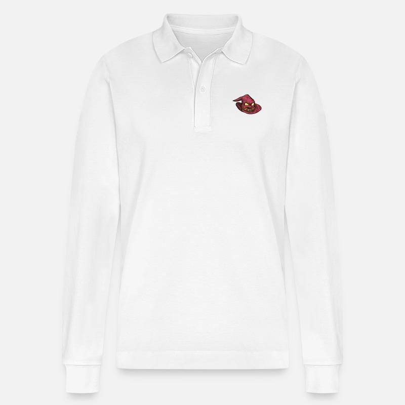 Chapomagic - Stanley/Stella Unisex Bio-Langarm-Poloshirt Prepster - Weiß