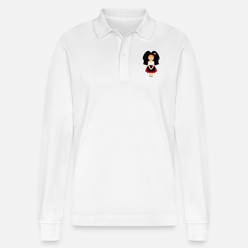 ELSÄSSISCH - Stanley/Stella Unisex Bio-Langarm-Poloshirt Prepster - Weiß