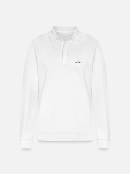 Reimers Original Family Logo - Stanley/Stella Organic Unisex Long-Sleeved Polo Shirt Prepster - white
