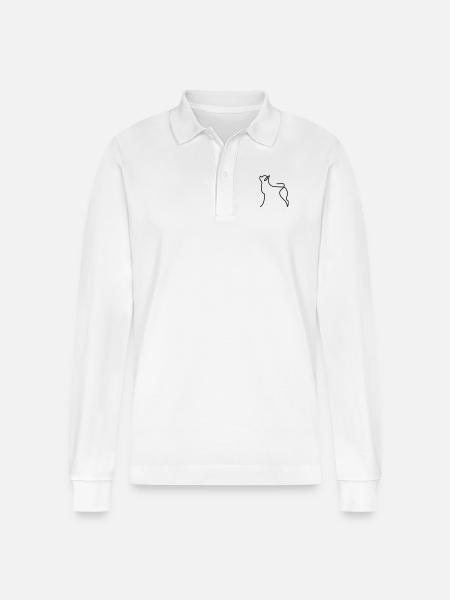 Chihuahua - Stanley/Stella Organic Unisex Long-Sleeved Polo Shirt Prepster - white