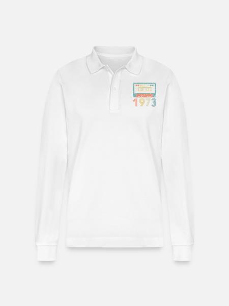 Le meilleur de 1973 - Polo à manches longues bio PREPSTER Stanley/Stella Unisexe - blanc