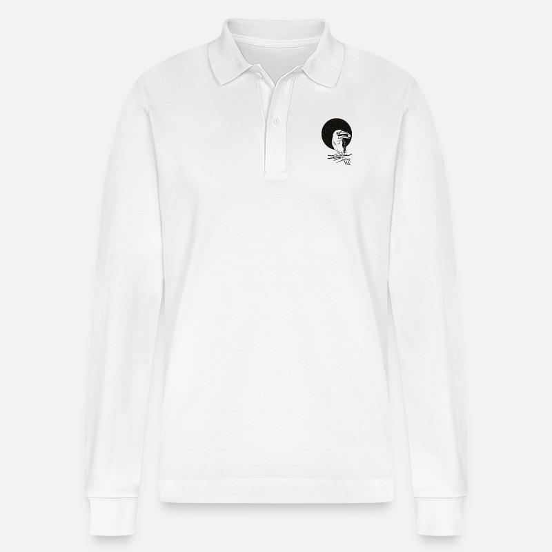 TUCAN AMAZON - Stanley/Stella Unisex Bio-Langarm-Poloshirt Prepster - Weiß