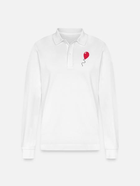 Ballon / Balloon - Stanley/Stella Unisex Bio-Langarm-Poloshirt Prepster - Weiß
