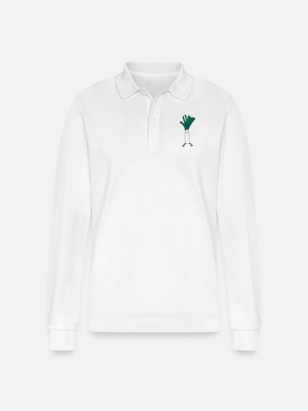 Lauchmann - Stanley/Stella Unisex Bio-Langarm-Poloshirt Prepster - Weiß
